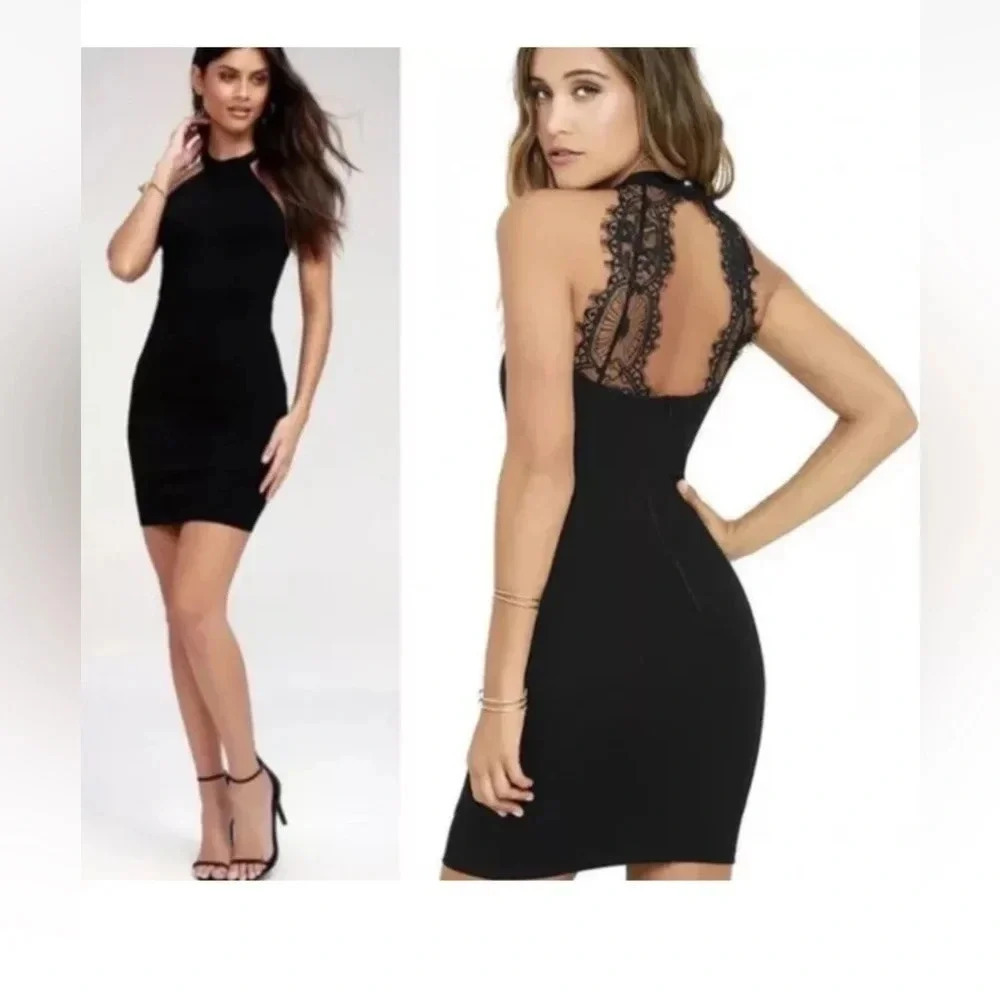 Lulus Endlessly Alluring Lace Sleeveless Bodycon … - image 3